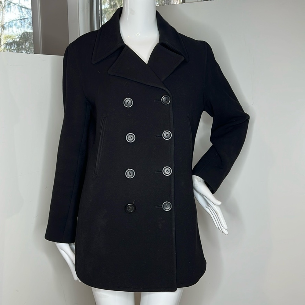 J. Crew Sz M Women’s Wool Structured Pea Jacket Coat - Picture 1 of 10